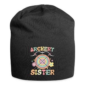 Archery Sister Groovy Archery Girl - Jersey Beanie - black - Front