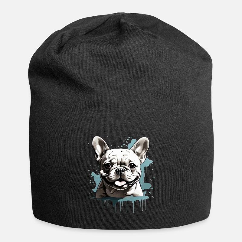 BOULEDOGUE FRANÇAIS - Bonnet en jersey - noir