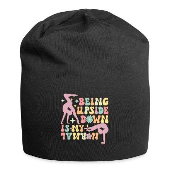 Upside Down ist mein Normal Groovy Gymnast Gymnast - Jersey-Beanie - Schwarz - Vorne