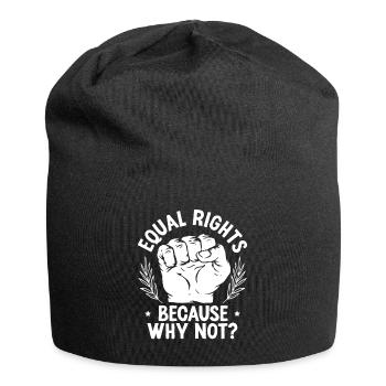 Gleichberechtigung Lgbt Schwule Lesben Transgender - Jersey-Beanie - Schwarz - Vorne