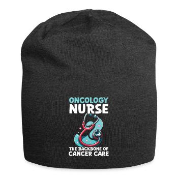 Infirmière en oncologie, formée - Bonnet en jersey - charbon - Devant