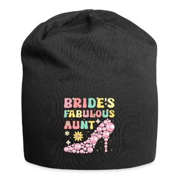 La fabuleuse tante de la mariée Groovy Bridal Shower T - Bonnet en jersey - noir - Devant