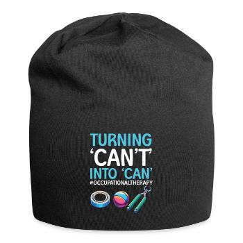 Ergotherapeut Ergotherapie - Jersey-Beanie - Schwarz - Vorne