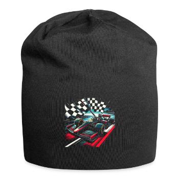 Racing enthusiast racing enthusiast Car racing driver - Jersey Beanie - black - Front