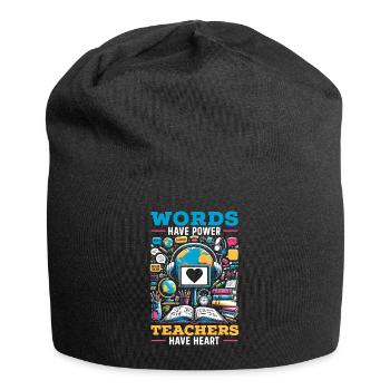 Ell-lehrer, Der Englischlerner Unterrichtet - Jersey-Beanie - Schwarz - Vorne
