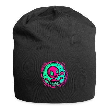 Little happy alien, sleeping - Jersey Beanie - black - Front