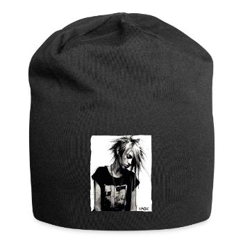 Punk Girl - Jersey Beanie - black - Front