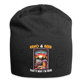 Keno Gambling Casino Game Lover Joueurs de loterie - Bonnet en jersey - noir - Devant