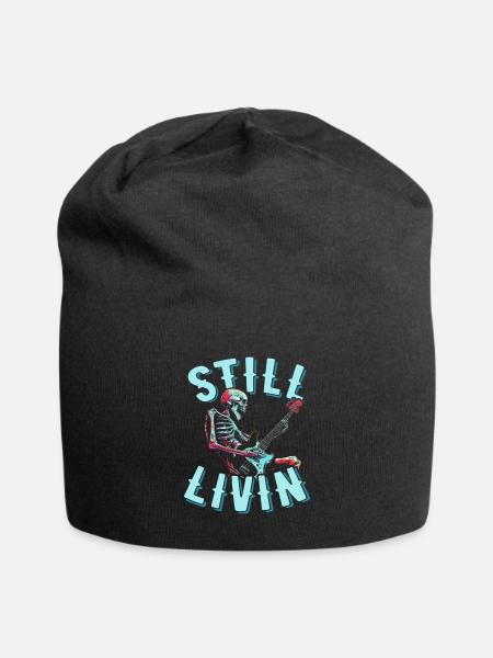 Bassist Bass Guitar Bass Player - Jersey Beanie - black