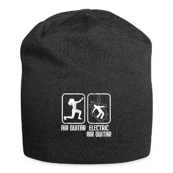 Air Guitar Electric Air Guitar Funny Air Guitar - Jersey Beanie - charcoal grey - Front