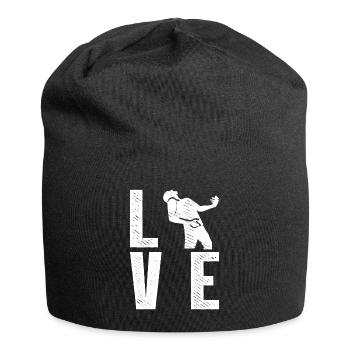 LOVE Air Guitar Air Guitarist - Jersey Beanie - black - Front