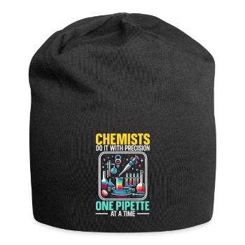 Lustiger Laborant Biotechnologe Biologe - Jersey-Beanie - Schwarz - Vorne