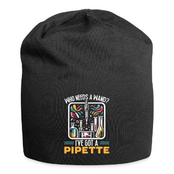 Lustiger Laborant Biotechnologe Biologe - Jersey-Beanie - Schwarz - Vorne