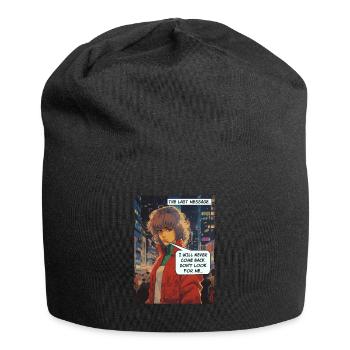 Cartoon of the girl who doesn't come back - Jersey Beanie - black - Front