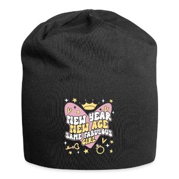 Happy Birthday, Celebrating Bday party, - Jersey Beanie - black - Front