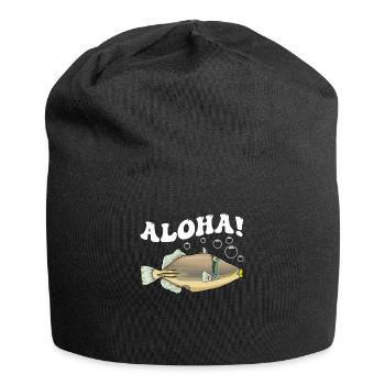 Humuhumunukunukuapua'a Hawaiianischer Riff-Drücker - Jersey-Beanie - Schwarz - Vorne