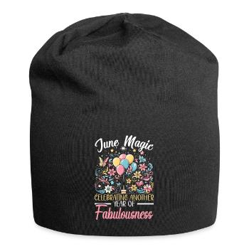 Happy Birthday, Celebrating Bday Party, - Jersey Beanie - black - Front