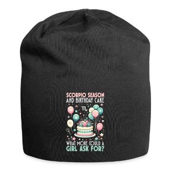 Happy Birthday, Celebrating Bday Party, - Jersey Beanie - black - Front