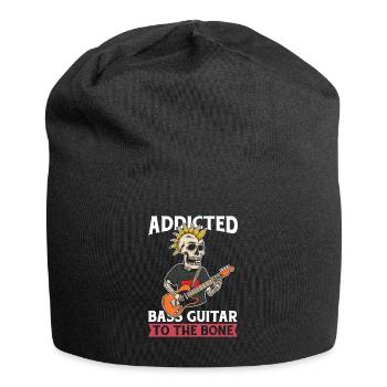 Bassiste, Guitare basse, Basser Skeleton - Bonnet en jersey - noir - Devant