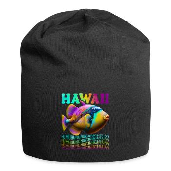 Humuhumunukunukuapua’a pousseur de récif hawaïen - Bonnet en jersey - noir - Devant