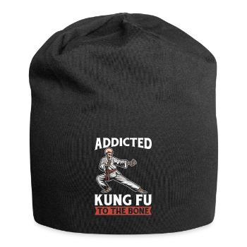 Kung Fu Skeleton - Jersey Beanie - black - Front