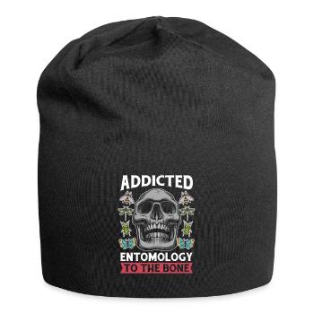 Entomology Entomologist Insect Skull - Jersey Beanie - black - Front