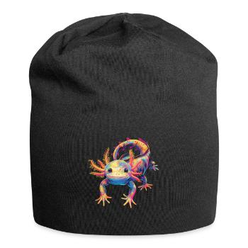 Axolotl Amphibian Pop Art - Jersey Beanie - black - Front