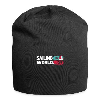Sailing Sailor Sailboat Sailing On World Off - Jersey Beanie - black - Front