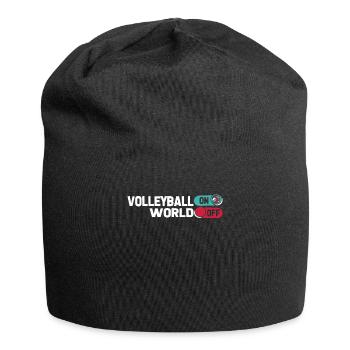 Volleyball Volleyballer Volleyball On World Off - Bonnet en jersey - noir - Devant