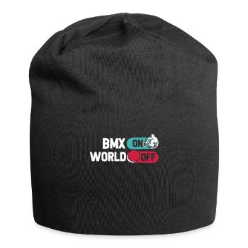 Bmx Bmx Biker Bmx On World Off - Bonnet en jersey - noir - Devant