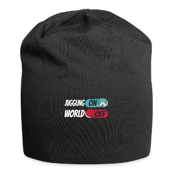 Jonglieren Jongleur Juggling On World Off - Jersey Beanie - black - Front