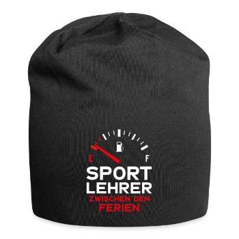 LUSTIG SPORTLEHRER FERIEN SCHULE LEHRER - Jersey-Beanie - Schwarz - Vorne