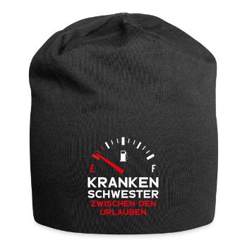 KRANKENSCHWESTER ZWISCHEN DEN URLAUBEN - Jersey-Beanie - Schwarz - Vorne