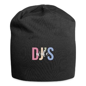 Disc Jockey DJ Mixer Dj Ehemann Plattenspieler - Jersey-Beanie - Schwarz - Vorne