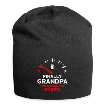 FINALLY GRANDPA ENDLICH OPA - Jersey-Beanie - Schwarz - Vorne