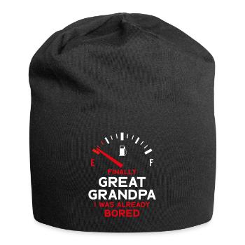 FINALLY GREAT GRANDPA FINALLY GREAT-GRANDPA - Jersey Beanie - black - Front