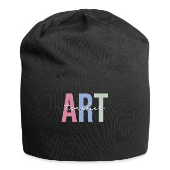 Lehrende Künstlerin Malerin Kunsttherapeutin - Jersey-Beanie - Schwarz - Vorne