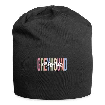 Greyhound Mom Dog Lover Dog Mom - Bonnet en jersey - noir - Devant