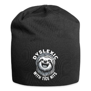 Mois de la sensibilisation à la dyslexie - Bonnet en jersey - noir - Devant