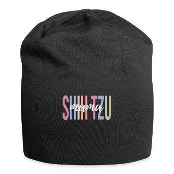Shih Tzu Maman Amoureux des chiens Maman de chien - Bonnet en jersey - noir - Devant