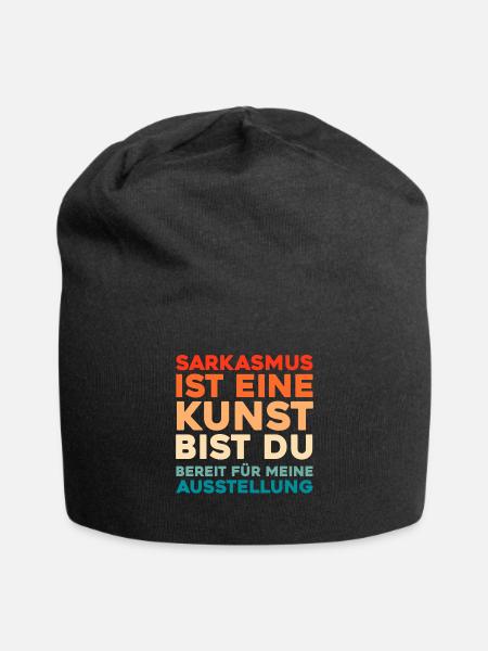Schwarzer Humor - Jersey-Beanie - Schwarz