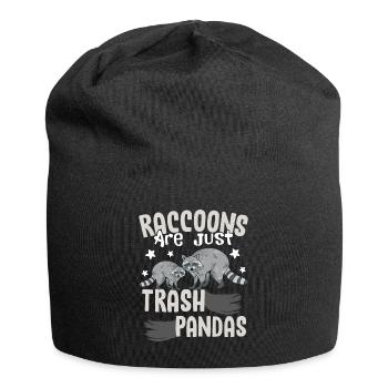 Les ratons laveurs ne sont que des ordures Pandas Ratons laveurs Trash Pand - Bonnet en jersey - noir - Devant