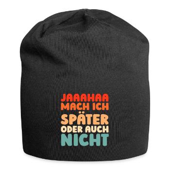 Humour noir - Bonnet en jersey - noir - Devant