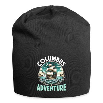Columbus Day Amerika 1492 Usa Entdeckung - Jersey-Beanie - Schwarz - Vorne