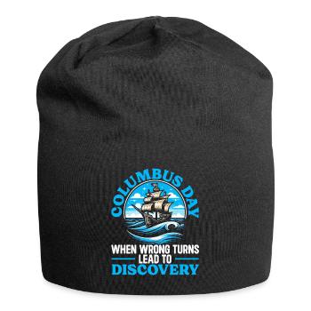 Columbus Day Amerika 1492 Usa Entdeckung - Jersey-Beanie - Schwarz - Vorne