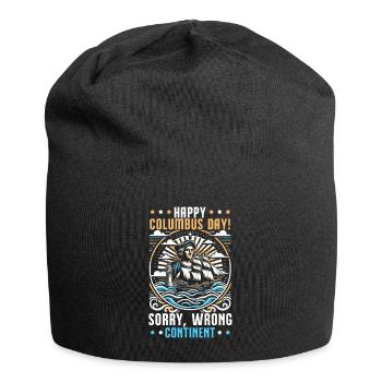 Columbus Day Amerika 1492 Usa Entdeckung - Jersey-Beanie - Schwarz - Vorne