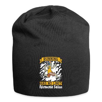 Runner Jogger Runner Running Skeleton - Jersey Beanie - black - Front