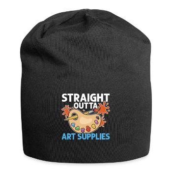 Art Artistique Étudiant en Art - Bonnet en jersey - noir - Devant