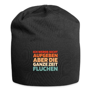 Schwarzer Humor - Jersey-Beanie - Schwarz - Vorne