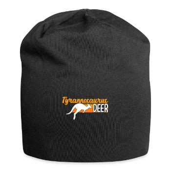 Illustration de cerf tyrannosaure kangourou drôle - Bonnet en jersey - noir - Devant